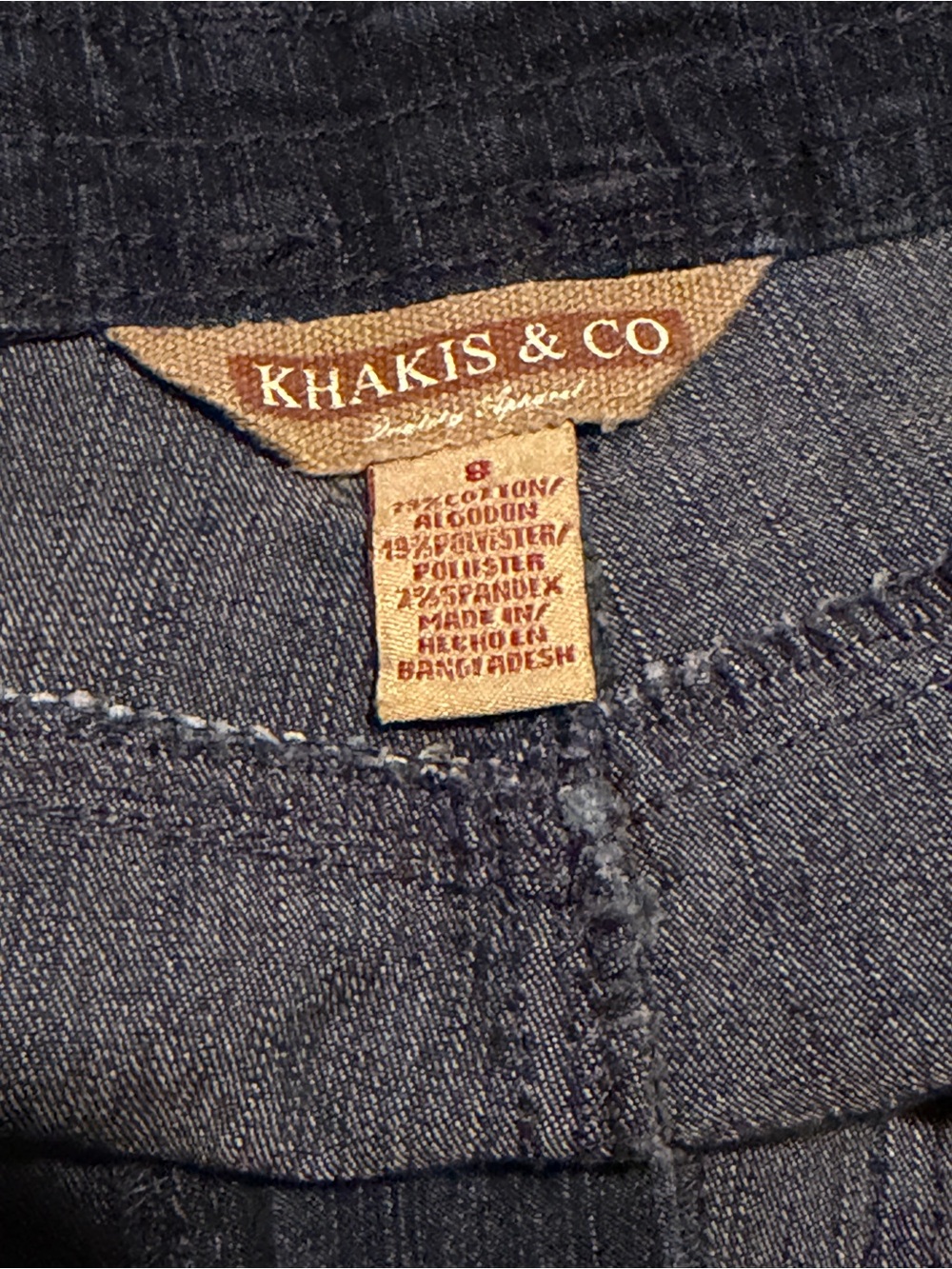 Khakis & Co Women’s Dark Blue Cargo Shorts - Picture 3 of 3